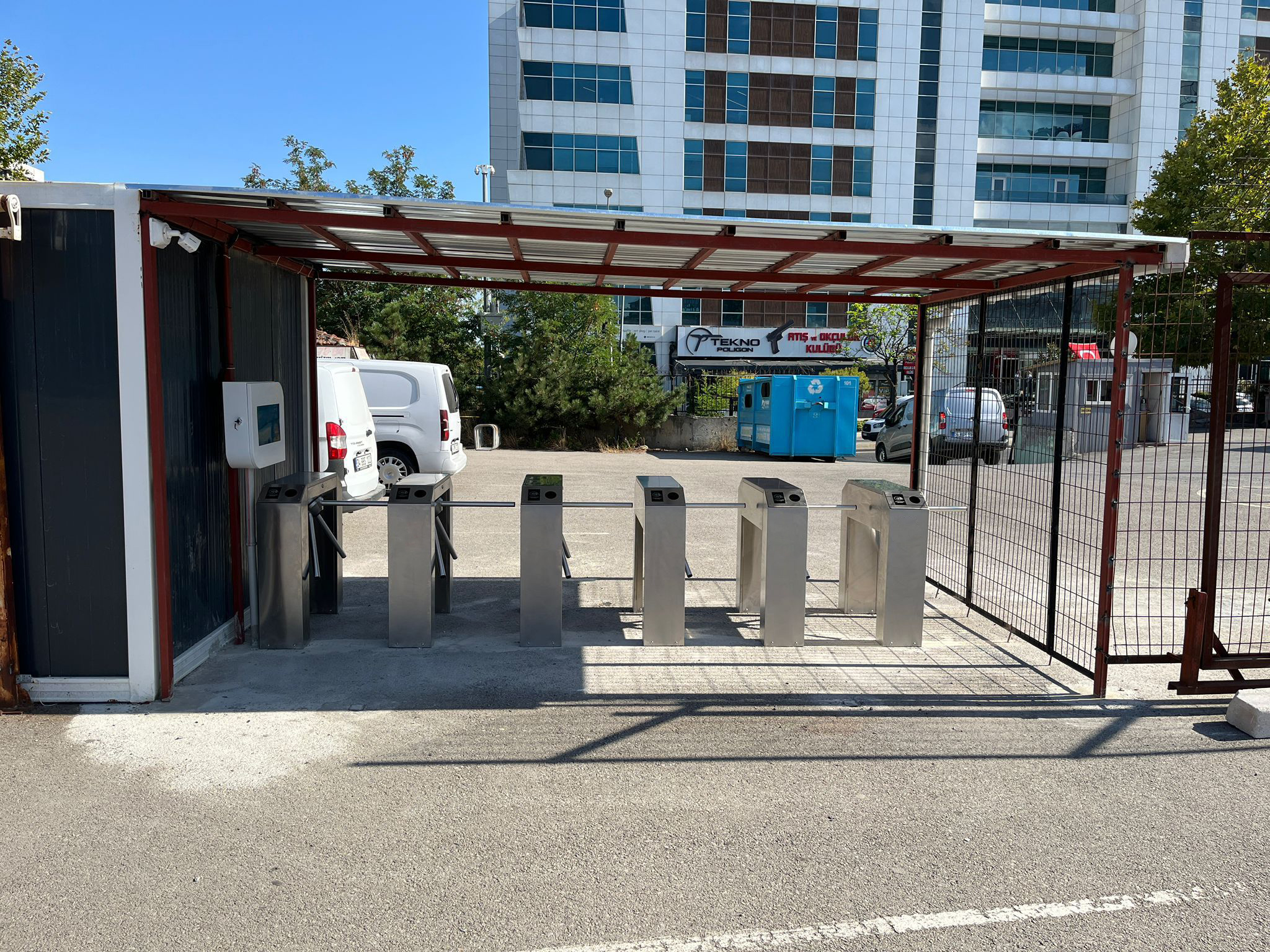 High School Campus Turnstile Access Control System