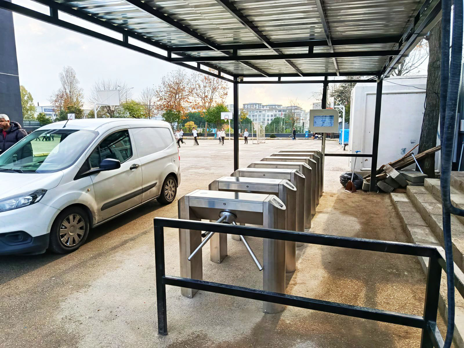 School Main Entrance Multi-Lane Tripod Turnstile System